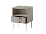 Bedside Tables Tresse Wooden Beige 2 Pieces 44x40x53cm