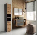 Topeshop S30 ANTRACYT/ARTISAN bathroom storage cabinet - Image 2