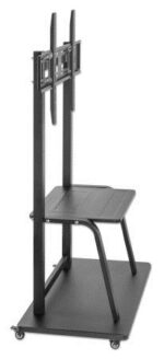 Manhattan Floor TV Mount Up To 100 Inches and 150kg Black - Image 2