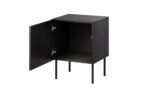 Bedside Tables Isla Wooden Black 2 Pieces 44.5x40x59cm - Image 2