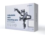 Gembird MA-DA3-01 monitor mount / stand 68.6 cm (27 ) Desk Black - Image 21