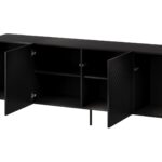 SIENA chest of drawers 200x40x75 matte black