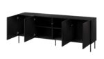 SIENA chest of drawers 200x40x75 matte black