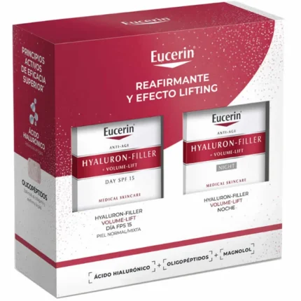 Eucerin Hyaluron Filler Volume Lift Day Cream Spf15 50ml Set 2 Pieces