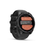 Garmin Fenix 8 Stainless Steel 47mm Waterproof Smartwatch with Heart Rate Monitor (Slate Grey With Black Silicone Band) - Image 4