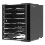 Manhattan Laptop Charging Cabinet Desktop via USB-C 16  7-bay via USB-C 65W  Suitable for USB-C laptops (to 16 )  iPads  MacBooks  Chromebooks  other USB-C devices  Bays 402x290x50mm  USB-C charging cables included Cart  UK & EU - Image 4