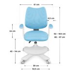 Junior 4.6 Blue swivel chair - Image 5