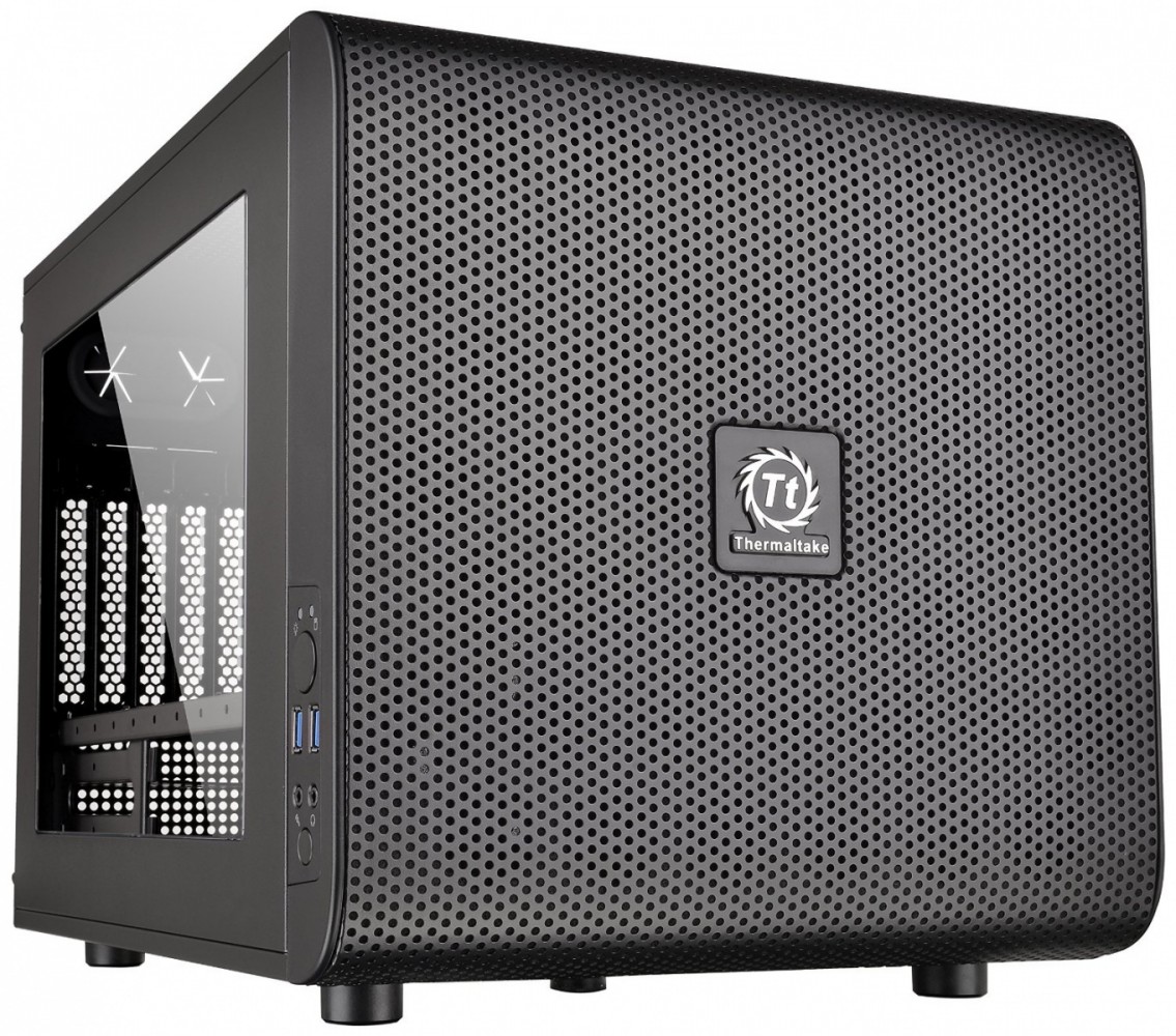 428728_685836.jpeg Thermaltake Core V21 Cube Κουτί Υπολογιστή με Πλαϊνό Παράθυρο Μαύρο - Image 1