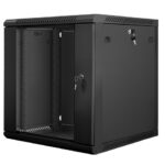 Lanberg Wall Mounted Rack Cabinet 12U 60x60x64cm Black WF01-6612-10B