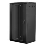 Lanberg Wall Mounted Rack Cabinet 22U 60x45cm Black WF01-6422-10B