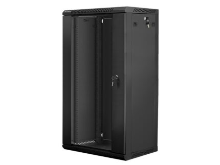 Lanberg Wall Mounted Rack Cabinet 22U 60x45cm Black WF01-6422-10B