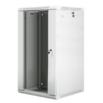 Szafa instalacyjna wisząca 19 22U 600X600mm szara (drzwi szklane)