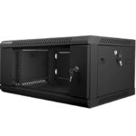 Lanberg Wall Mounted Rack Cabinet 4U 60x45x29cm Black WF01-6404-10B