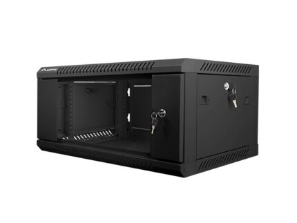 Lanberg Wall Mounted Rack Cabinet 4U 60x45x29cm Black WF01-6404-10B