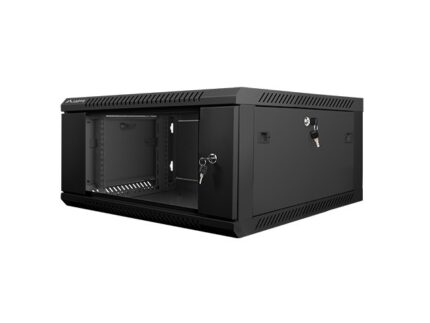 Lanberg Επιτοίχια Καμπίνα Rack 4U 60x60x29cm Μαύρο WF01-6604-10B