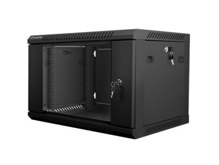 Lanberg Wall Mounted Rack Cabinet 6U 60x45x37.9cm Black WF01-6406-10B