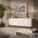 Cama LUCCA 4D chest of drawers  200x40x80  white - Image 2
