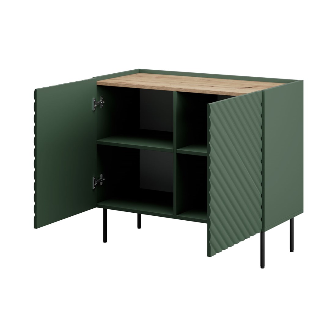 2D chest of drawers ONDA 98x45xH85 green - Image 1
