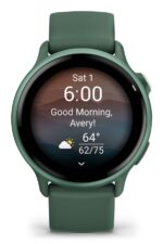 Garmin Vivoactive 6 Aluminium 42mm Waterproof Smartwatch with Heart Rate Monitor (Jasper Green) - Image 4