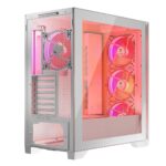 Modecom Volcano Expanse S Apex ARGB Gaming Midi Tower Computer Case with Side Window White - Image 8