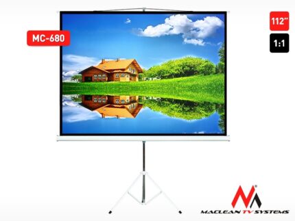 Maclean Energy Οθόνη Προβολής Projector Δαπέδου με Λόγο Εικόνας 1:1 200x200cm / 112"