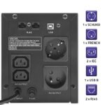 Qoltec FR UPS Line-Interactive 1500VA 900W with 4 Power Plugs - Image 10
