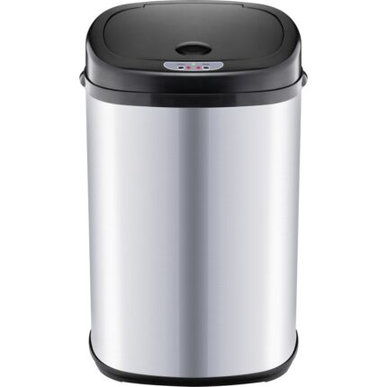 Lamart Waste Bin Waste Metallic with Photocell Silver 30lt 1pcs