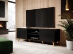 Cama RTV cabinet PAFOS 150x42x52 Black matt - Image 2