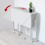 Maclean Folding Desk/Table  White  Mobile  100x73 cm  max. 50 kg  Corner  L-Shaped  MC-126 L/W - Image 11