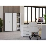 OLIV 2D CLOSED SHELVING UNIT  ANTHRACITE/WHITE SET - Image 4