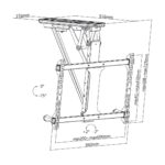 Maclean Energy MC-880T TV Mount Ceiling with Extension Arm 32" and 35kg - Image 10