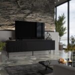 RTV cabinet ABI 4D 200x38x62 black matt - Image 3