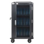 Manhattan Laptop Charging Cart/Trolley via AC Adapter (EU) 30-bay  Install device's AC Adapter (power cables) into unit  Suitable for ALL laptops (to 16 )  iPads  MacBooks  Chromebooks  other portable devices  Bays 380x30x280mm  Cabinet  Lockable - Image 13