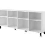 BARI chest of drawers 200x42x82 white matt