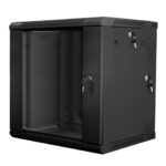 Lanberg Wall Mounted Rack Cabinet 12U 60x60x64cm Black WF02-6612-10B