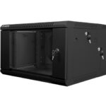 Lanberg Wall Mounted Rack Cabinet 6U 60x60x36.8cm Black WF02-6606-10B