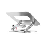 Adjustable laptop stand + USB-C HDMI hub Unitek D1109B01 PD 100W - Image 7
