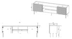 EF ONDA RTV cabinet 180.5x40xH58.39 green (standing or wall mounted) - Image 4