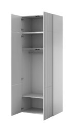 Bedside Table Pafos Wooden White 90x55.5x45cm - Image 4