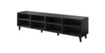 RTV cabinet ETNA 200x42x52 black matt + oak craft - Image 4