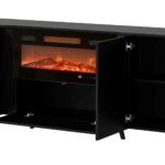 Cama Volare chest of drawers 200 x 39 x 75 cm black + fireplace