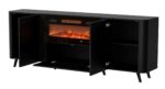 Cama Volare chest of drawers 200 x 39 x 75 cm black + fireplace