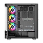 Modecom Volcano AQ200 Gaming Midi Tower Computer Case with Side Window Black - Image 7
