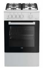 Beko Natural Gas Cooker 60lt with Natural Gas Hobs W50cm. White