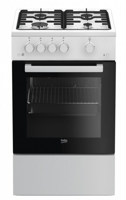 Beko Natural Gas Cooker 60lt with Natural Gas Hobs W50cm. White