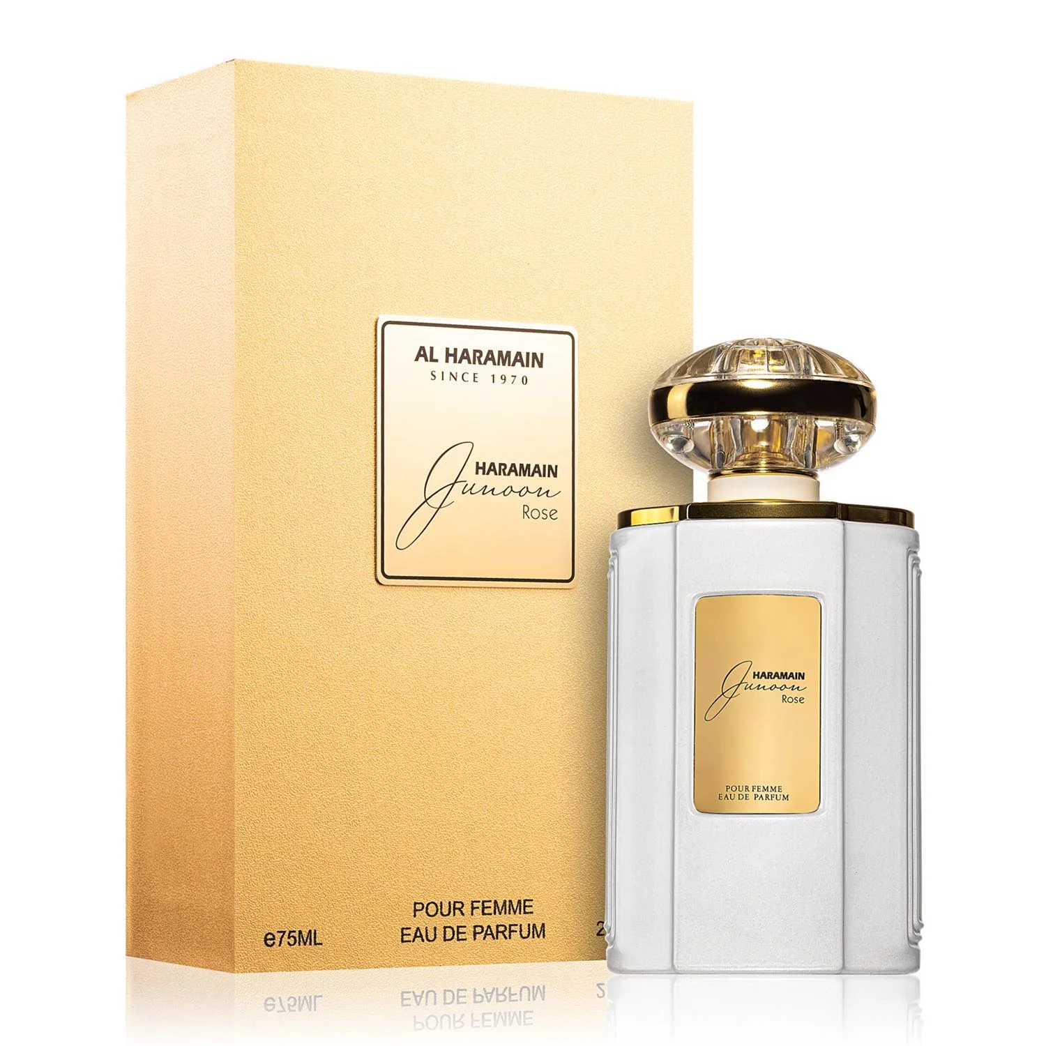 6291100130849.webp Al Haramain Junoon Rose Eau De Parfum Pour Femme 75ml Spray - Image 1