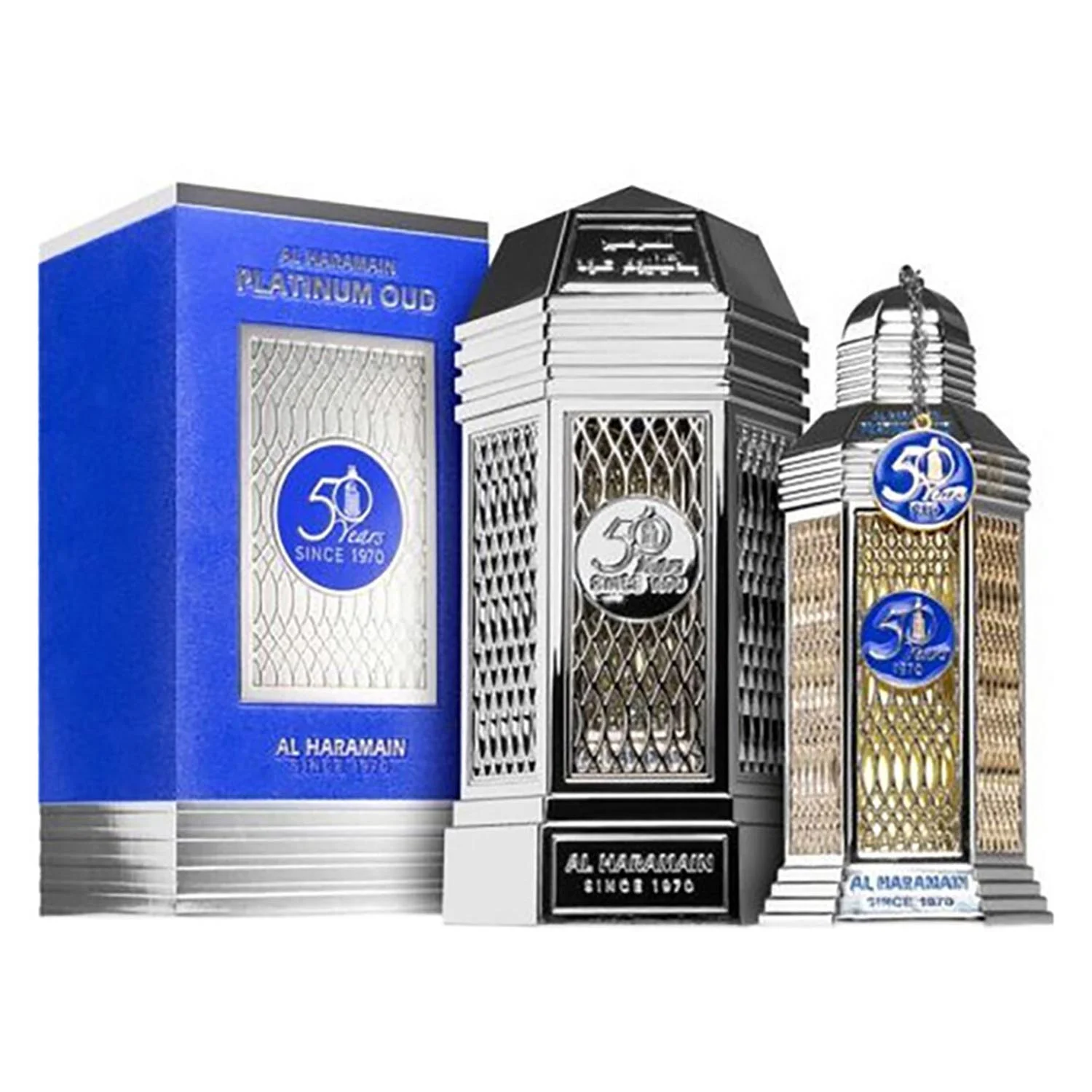 6291106812411.webp Al Haramain Platinum Oud Eau De Parfum 50 Years 100ml Spray - Image 1
