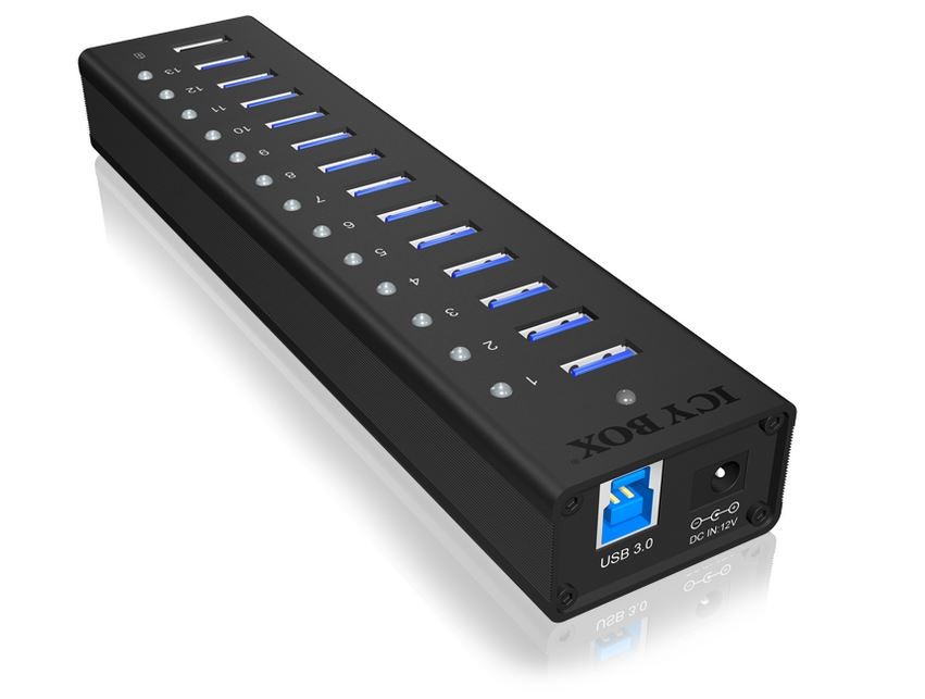 635711_1214880.jpeg Icy Box Hub 13 Θυρών USB 3.0 με σύνδεση USB-A - Image 1
