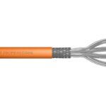 Digitus S/FTP Cat.7 (10Gbps) Καλώδιο Δικτύου Ethernet χωρίς ακροδέκτες 500m Πορτοκαλί