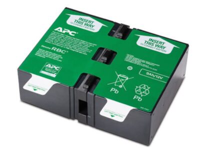 APC Replacement Cartridge 124 UPS Battery with Capacity 9Ah and Voltage 24V 1pcs